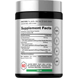Panel de información del suplemento de Horbäach con saw palmetto, pygeum, ortiga y licopeno