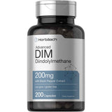 Frasco de suplemento Horbaach DIM 200 cápsulas
