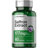 Frasco de suplemento Horbäach Extracto de Azafrán 177 mg 60 cápsulas