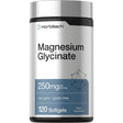 Frasco Horbäach glicinato de magnesio 250 mg por porción, 120 cápsulas blandas