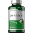 Frasco de suplemento Horbäach Melena de León 3000 mg 80 Cápsulas Blandas