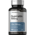 Frasco de suplemento Horbäach Quercetina y Zinc 1000 mg 100 cápsulas