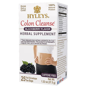 Caja de té de senna y hierbas sabor mora Hyleys 25 bolsitas