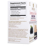 Tabla nutricional del suplemento Té de senna y hierbas sabor mora Hyleys 50 bolsitas