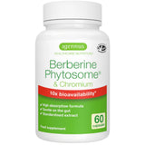 Frasco de suplemento Igennus Healthcare Nutrition Berberine Phytosome & Chromium 60 cápsulas