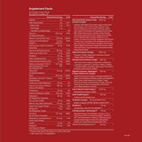 Tabla nutricional del suplemento I.M.8 Daily Ultimate Essentials Acai y Bayas Mixtas 30 sobres