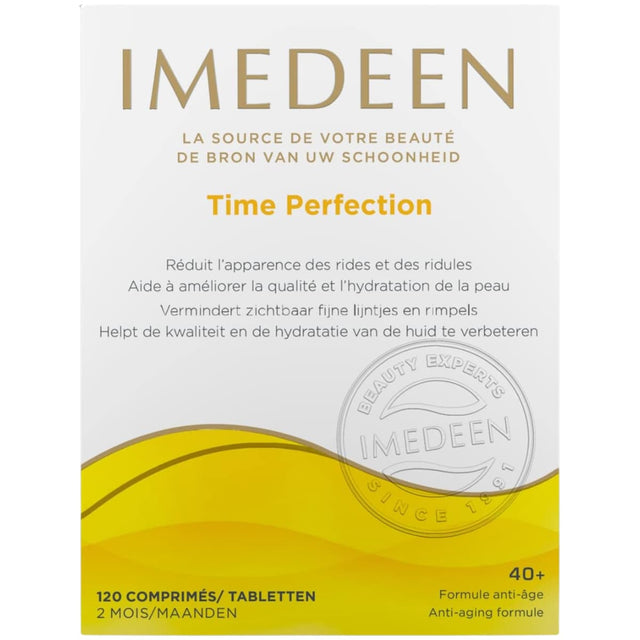 Caja frontal de IMEDEEN Time Perfection Complejo Marino 40+ de 120 comprimidos