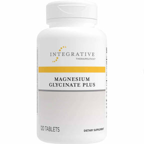 Frasco de Integrative Therapeutics glicinato de magnesio plus 220 mg con 120 tabletas