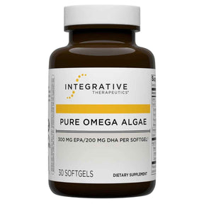 Integrative Therapeutics Pure Omega Algae 300 mg EPA y 200 mg DHA 30 cápsulas blandas frontal