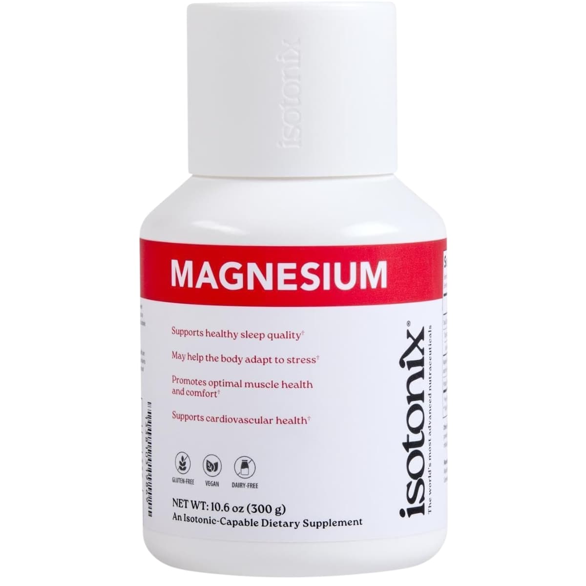 Frasco frontal de Isotonix magnesio en polvo con citrato y glicinato, 300 g