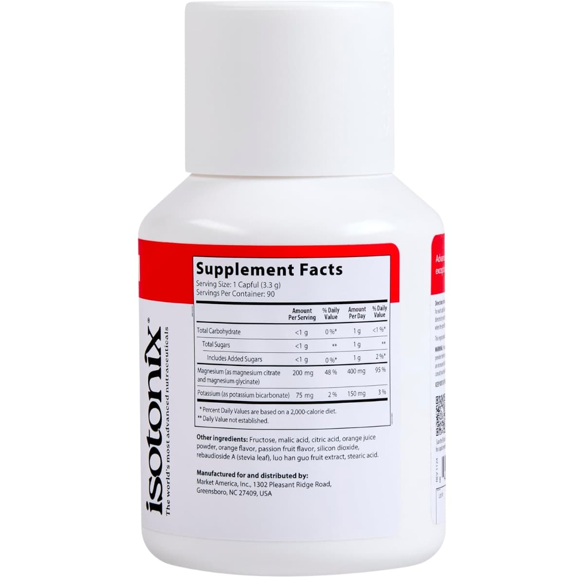 Información del suplemento de Isotonix magnesio en polvo con citrato y glicinato