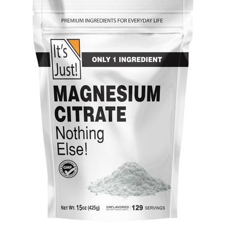 Bolsa de suplemento It's Just! Citrato de Magnesio 15 oz
