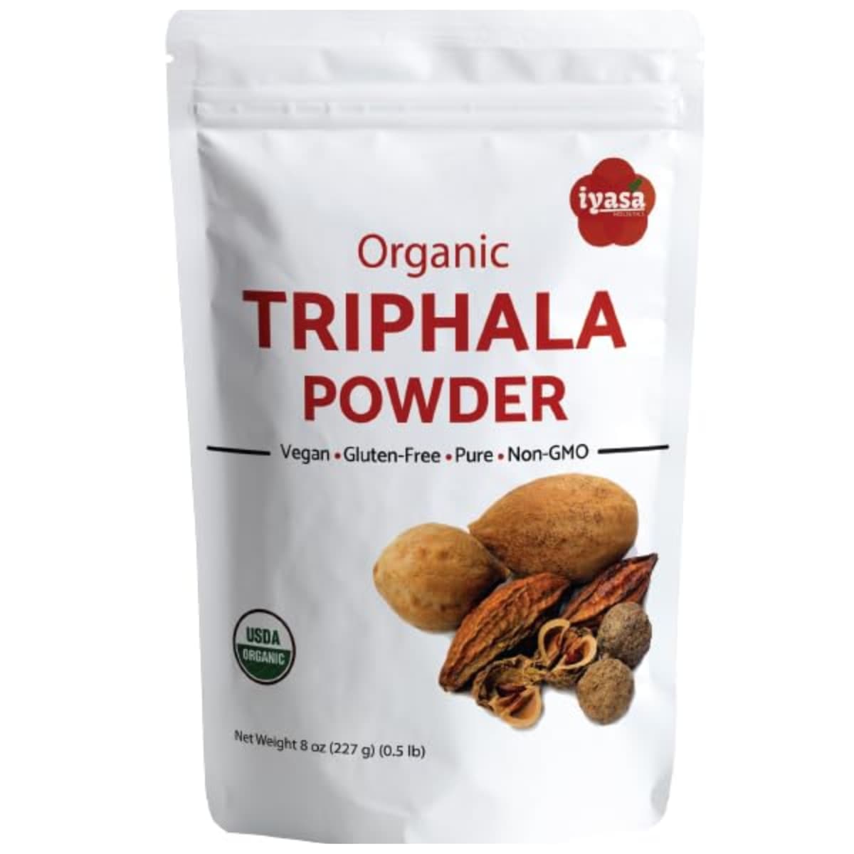 Bolsa de suplemento Iyasa Holistics Triphala Orgánica en Polvo 227 g