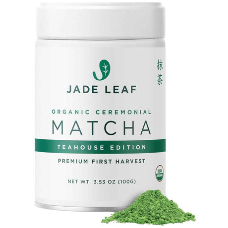 Frasco de suplemento Jade Leaf Matcha Ceremonial 100% Puro Polvo 100 g