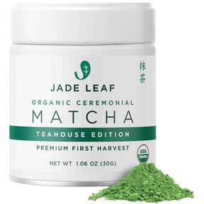 Frasco de suplemento Jade Leaf Matcha Ceremonial 100% Puro Polvo 30 g