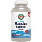 Frasco de glicinato de magnesio KAL de 240 cápsulas vegetales