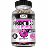 Kaya Naturals Probiótico 50 Mil Millones UFC - Cápsulas para apoyo digestivo e inmunológico