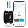 Kit de inicio Keto-Mojo GK+ con medidor, tiras de prueba, lancetas y estuche de transporte