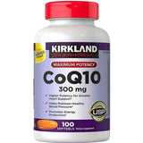Kirkland Signature coenzima Q10 300 mg, frasco de 100 cápsulas blandas