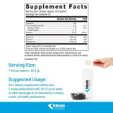 Tabla nutricional del suplemento Klean Athlete Proteína Aislada Vainilla Natural 516 g