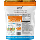Tabla nutricional del suplemento Konsyl Daily Psyllium Fiber Naranja Sin Azúcar en bolsa de 11.4 oz