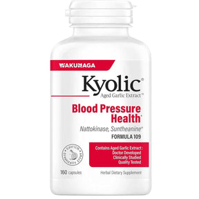 Frasco de suplemento Kyolic Fórmula 109 con Extracto de Ajo Añejo 160 Cápsulas