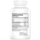 Tabla de información del suplemento Kyolic Formula 150, presentación de 90 cápsulas blandas