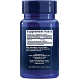 Tabla nutricional del suplemento Life Extension NIAGEN® Nicotinamide Riboside 100 mg 30 Cápsulas Vegetarianas