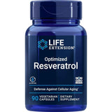 Tabla nutricional del suplemento Life Extension Trans-resveratrol 250 mg 90 cápsulas