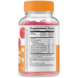 Etiqueta trasera y Supplement Facts de Lifeable Kids 90 gomitas, nutrientes y alérgeno pescado