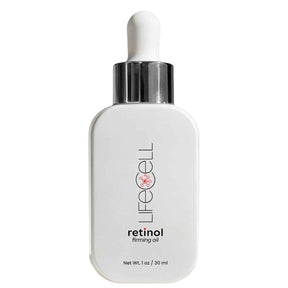 Frasco de LifeCell aceite facial con retinol, presentación de 30 ml