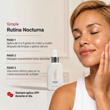 Modo de uso nocturno del aceite facial LifeCell con retinol