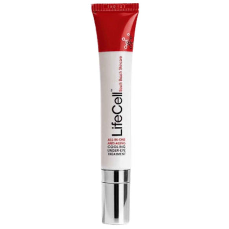 Tubo de LifeCell crema refrescante para el contorno de ojos con aplicador metálico