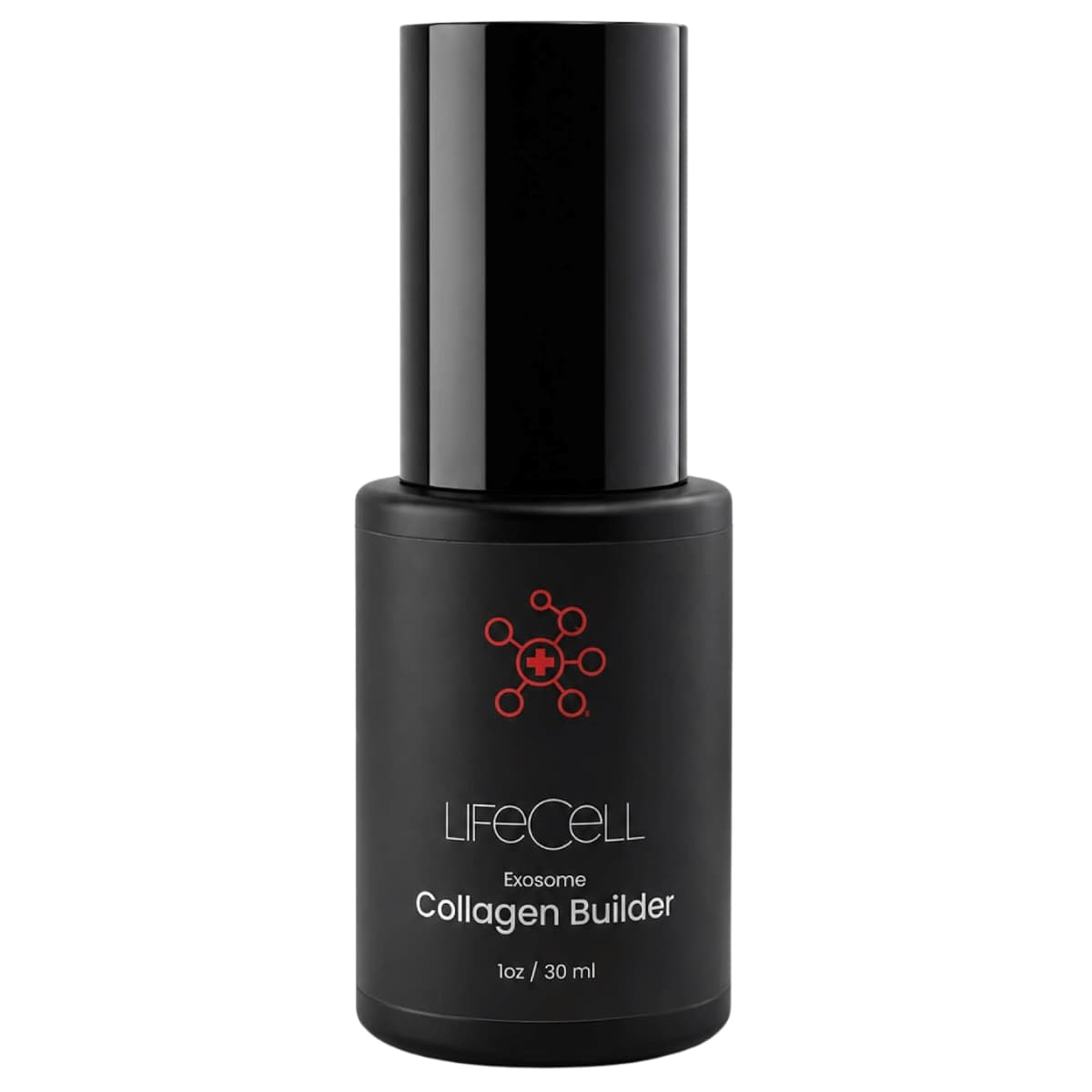 Frasco frontal de LifeCell Exosome Collagen Builder sérum facial de 30 ml