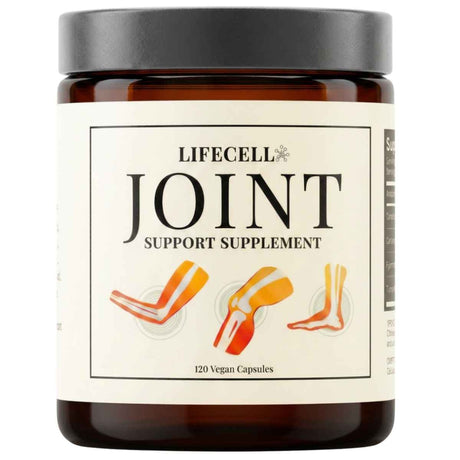 Frasco frontal de LifeCell Joint Support en 120 cápsulas.