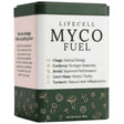 Envase frontal de LifeCell Myco Fuel, mezcla en polvo de hongos de 180 g