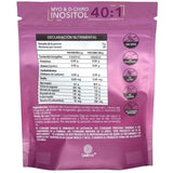 Bolsa posterior de Livenat Myo & D-Chiro Inositol 40:1 con declaración nutricional.