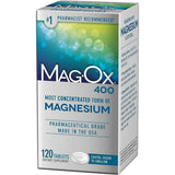 Mag-Ox óxido de magnesio, 120 tabletas, vista frontal.