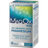 Mag-Ox óxido de magnesio, 60 tabletas, vista frontal.