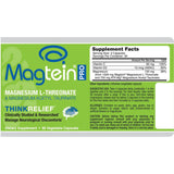 Información del suplemento de Magceutics MagteinPRO fórmula de magnesio, 90 cápsulas