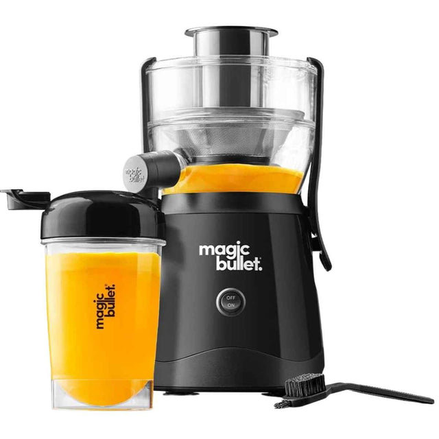 Extractor de jugos magic bullet Mini Juicer negro con taza y cepillo de limpieza