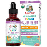 Frasco de suplemento MaryRuth Organics Multivitamínico para Bebés Naranja Vainilla 60 mL