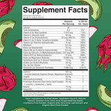 Tabla nutricional del suplemento MaryRuth's Multivitamínico Líquido de Mañana sabor Fruta del Dragón Melón 30 fl oz