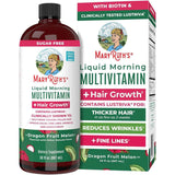 Frasco de suplemento MaryRuth's Multivitamínico Líquido de Mañana sabor Fruta del Dragón Melón 30 fl oz