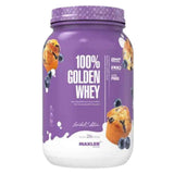 Maxler 100% Golden Whey proteína de suero en polvo, sabor muffin de arándanos, envase de 2 lb