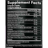 Tabla nutricional del suplemento MedChoice Melatonina 5 mg 90 cápsulas