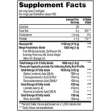 Tabla nutricional del suplemento Member's Mark Omega 3-6-9 Completo 325 cápsulas blandas