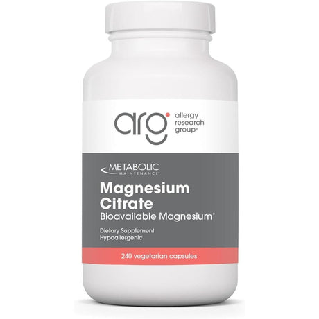 Metabolic Maintenance citrato de magnesio, 240 cápsulas