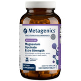Frasco de Metagenics glicinato de magnesio extra fuerte de 180 tabletas