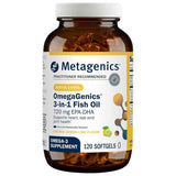 Metagenics OmegaGenics 3 en 1 aceite de pescado 720 mg EPA DHA 120 cápsulas blandas frontal